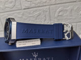 Maserati Potenza 42mm Blue Dial Automatic Silicone Strap Watch For Men - R8821108028