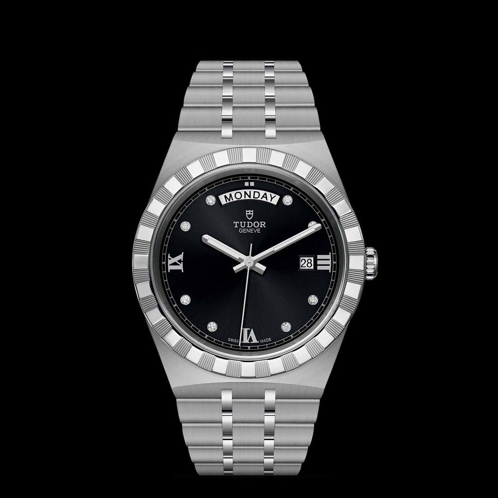 Tudor watch M28600-0004, black dial, stainless steel bracelet