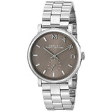 Marc Jacobs Baker Brown Dial Silver Steel Strap Watch For Women - MBM3329