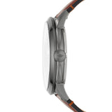 Fossil The Minimalist 3H Grey Dial Brown Leather Strap Watch for Men - FS5479