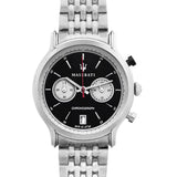 Maserati Legend Chronograph Black Dial Stainless Steel Watch For Men - R8873638001