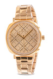 Michael Kors Nia Quartz Gold Dial Gold Steel Strap Watch For Women - MK3989