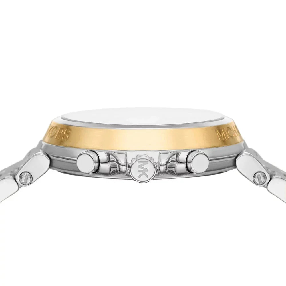 Michael Kors Maren Chronograph Silver Dial Silver Steel Strap Watch for Women - MK7495