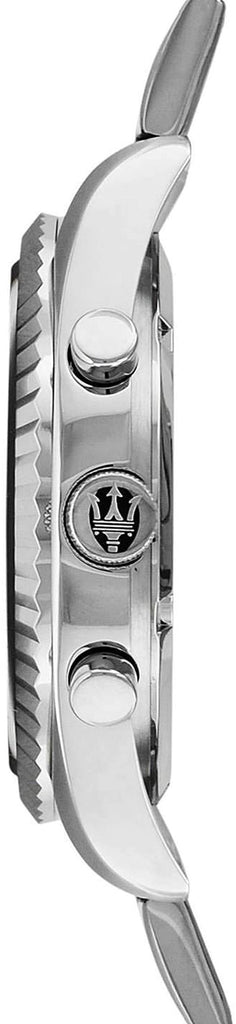 Maserati Competizione Chronograph Black Dial Silver Steel Strap Watch For Men - R8853100012