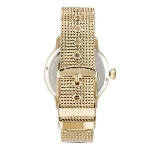 Maserati Epoca Golden Dial Golden Mesh Bracelet Watch For Men - R8853118003