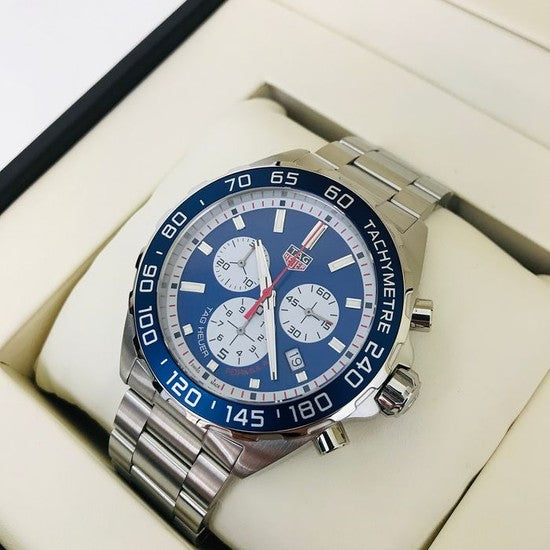 Tag Heuer Formula 1 Blue Dial Silver Steel Strap Watch for Men - CAZ1018BA0842