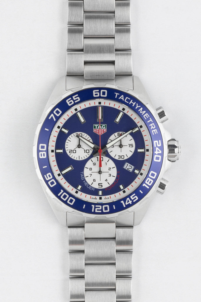 Tag Heuer Formula 1 Blue Dial Silver Steel Strap Watch for Men - CAZ1018BA0842