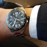 Tag Heuer Formula 1 Quartz Black Dial Silver Steel Strap Watch for Men - WAZ1110.BA0875