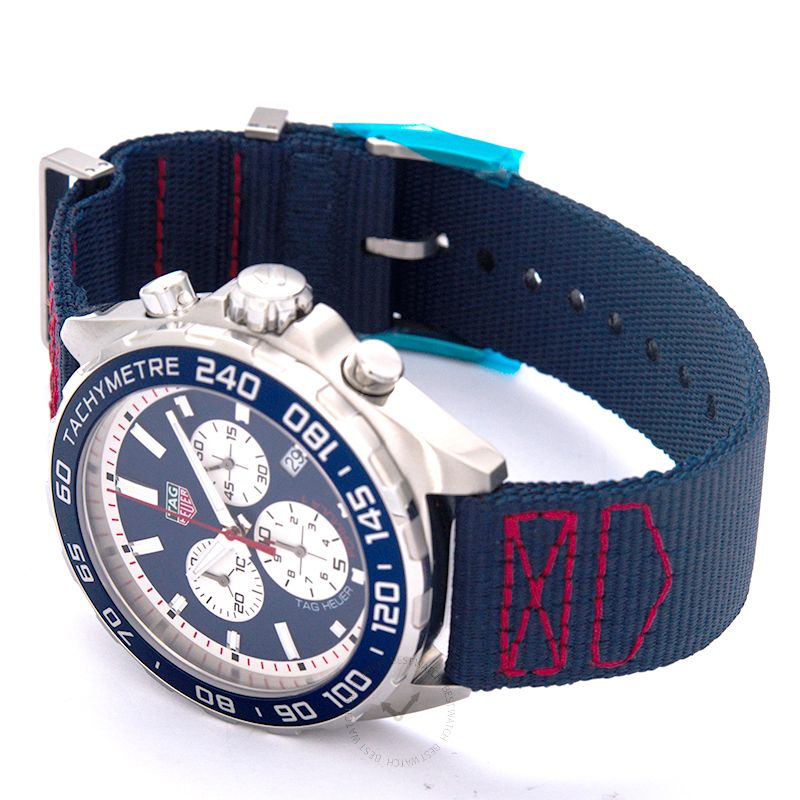 Tag Heuer Formula 1 Redbull Edition Chronograph Blue Dial Blue NATO Strap Watch for Men - CAZ1018.FC8213