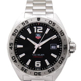 Tag Heuer Formula 1 Stainless Steel 41mm Black Dial Silver Steel Strap Watch for Men - WAZ1112.BA0875