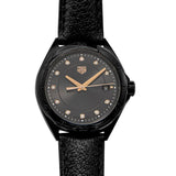 Tag Heuer Formula 1 Quartz Diamonds Black Dial Black Leather Strap Watch for Women - WBJ1317.FC8230