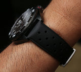 Tag Heuer Formula 1 Automatic Chronograph Black Dial Black Leather Strap Watch for Men - CAZ2011.FT8024