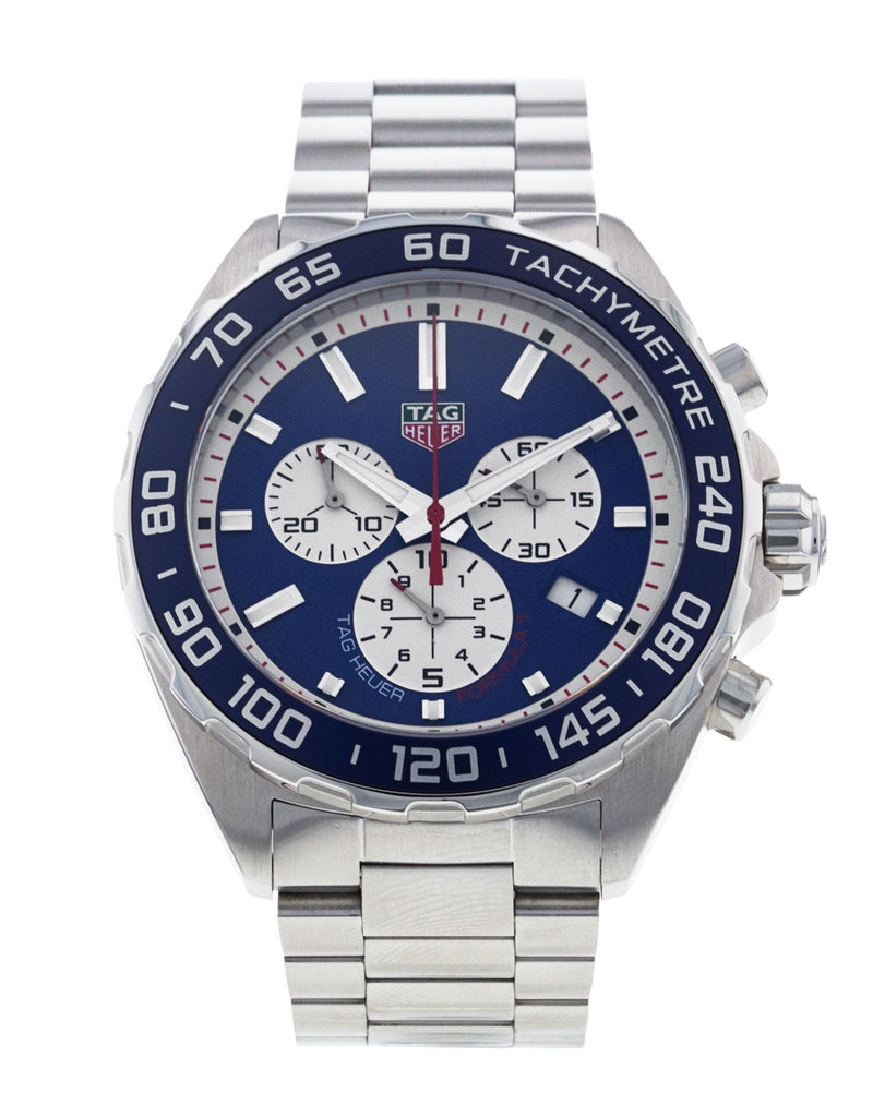 Tag Heuer Formula 1 Blue Dial Silver Steel Strap Watch for Men - CAZ1018BA0842