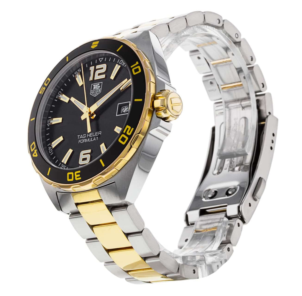 Tag Heuer Formula 1 Quartz Black Dial Two Tone Steel Strap Watch for Men - WAZ1121.BB0879