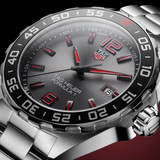 Tag Heuer Formula 1 Quartz Anthracite Dial Silver Steel Strap Watch for Men - WAZ1018.BA0842