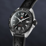 Tag Heuer Formula 1 Quartz Black Dial Black Rubber Strap Watch for Men - WAZ1110.FT8023