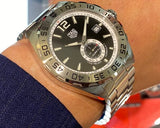 Tag Heuer Formula 1 Automatic Black Dial Silver Steel Strap Watch for Men - WAZ2012.BA0842