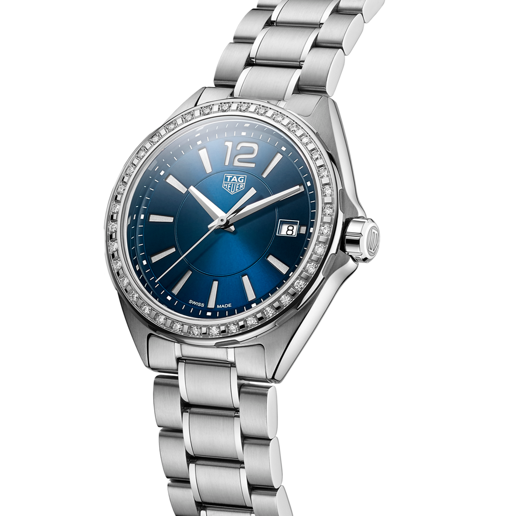 Tag Heuer Formula 1 Quartz Diamonds Blue Dial Silver Steel Strap Watch for Women - WBJ1316.BA0666