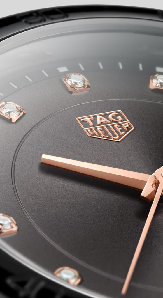 Tag Heuer Formula 1 Quartz Diamonds Black Dial Black Leather Strap Watch for Women - WBJ1317.FC8230