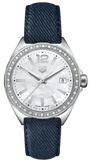 Tag Heuer Formula 1 Quartz Diamonds Mother of Pearl Dial Blue Leather Strap Watch for Women - WBJ131A.FC8251