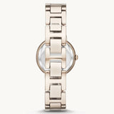 Fossil Virginia Pink Dial Pink Steel Strap Watch for Women - ES4482