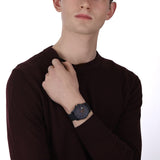 Armani Exchange AX1335 gray sport watch on wrist