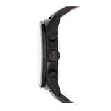 Armani Exchange Outerbanks Chronograph Black Dial Brown Leather Strap Watch For Men - AX1732