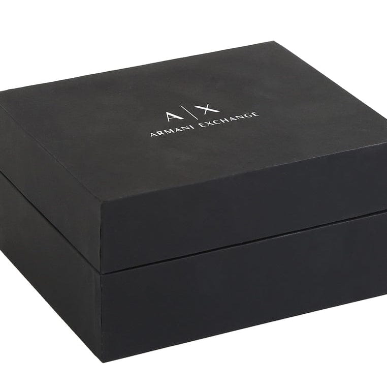 Armani Exchange Nico Analog Black Dial Black Steel Strap Watch For Men - AX7102