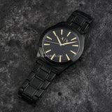 Armani Exchange Nico Analog Black Dial Black Steel Strap Watch For Men - AX7102