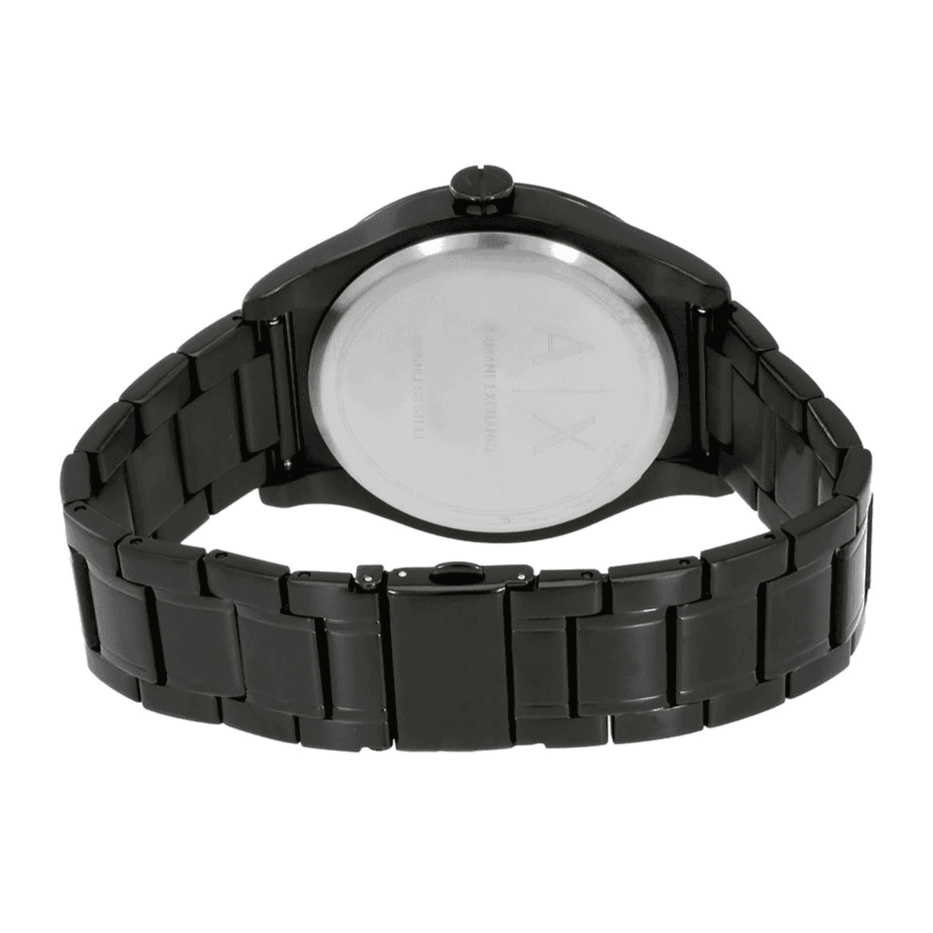 Armani Exchange Nico Analog Black Dial Black Steel Strap Watch For Men - AX7102