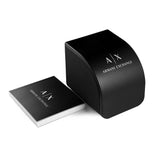 Armani Exchange watch box with paperwork