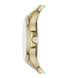 Armani Exchange Hampton Chronograph Gold Dial Gold Steel Strap Watch For Men - AX2415