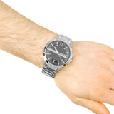 AX2103-1PN Men's Silver Watch on Wrist