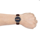 AX2172-3P Men's Watch with Brown Leather Strap