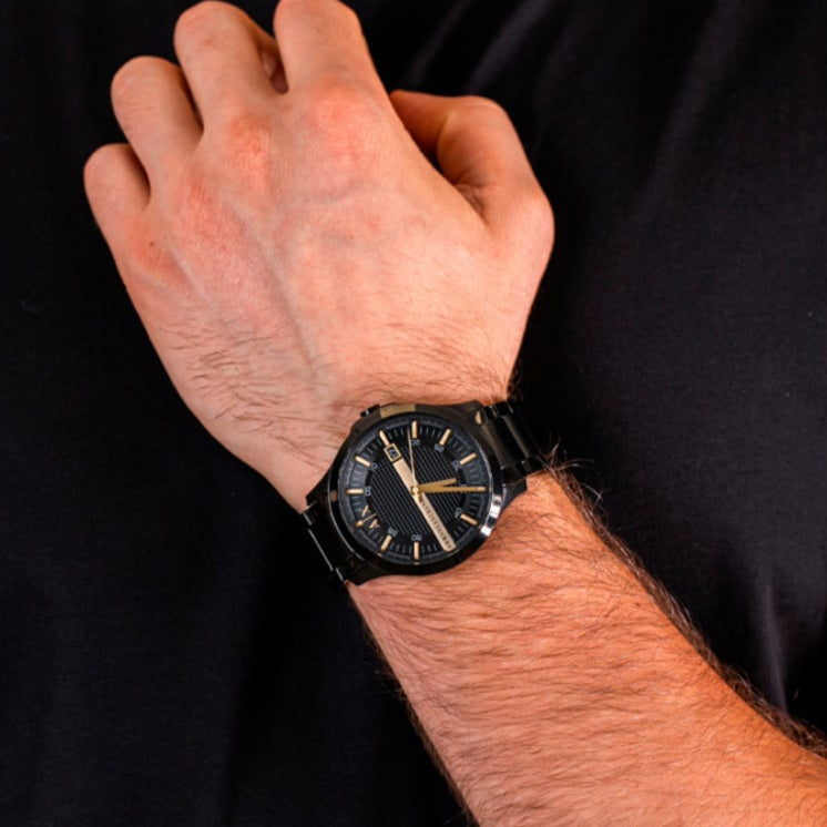 AX2413-1PN Black Watch on Wrist