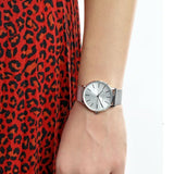 Armani Exchange Lola watch for women with silver dial