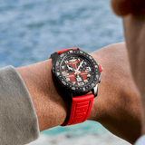 Breitling Endurance Pro Ironman Red Dial Red Rubber Strap Watch for Men - X823109A1K1S1
