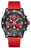 Breitling Endurance Pro Ironman Red Dial Red Rubber Strap Watch for Men - X823109A1K1S1