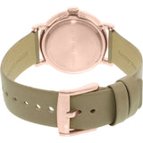 Marc Jacobs Baker Rose Gold Dial Grey Leather Strap Watch for Women - MBM1400