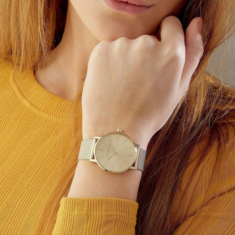 Armani AX5536a women's watch on wrist