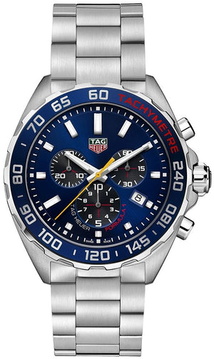 Tag Heuer Formula 1 Aston Martin Red Bull Racing Blue Dial Silver Steel Strap Watch for Men - CAZ101AB.BA0842