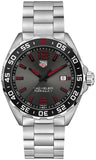 Tag Heuer Formula 1 Quartz Anthracite Dial Silver Steel Strap Watch for Men - WAZ1018.BA0842