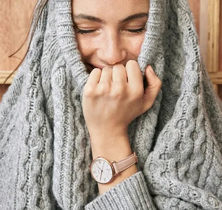 Fossil Jacqueline White Dial Pink Leather Strap Watch for Women - ES3988