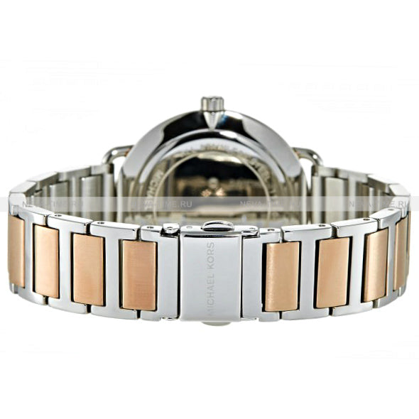 Michael Kors Portia Quartz Silver Dial Two Tone Steel Strap Watch For Women - MK3709