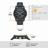 AX1335 Men's Watch with Specs and Credit Card Comparison