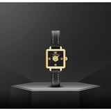 Coach Black Square Dial Black Leather Strap Watch for Women - 14503695