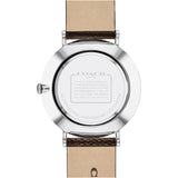 Coach Charles Black Dial Brown Leather Strap Watch for Women - 14602156