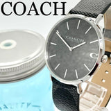 Coach Charles Grey Dial Black Leather Strap Watch for Men - 14602150