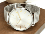 Coach Charles Silver Dial Silver Mesh Bracelet Watch for Men - 14602439