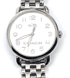 Coach Delancey Classic White Dial Silver Steel Strap Watch for Women - 14502260